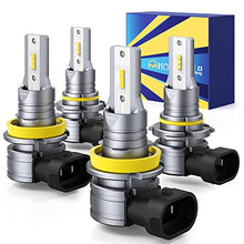 Load image into Gallery viewer, HONCS 9005 H11 LED Headlight Bulbs High Low Beam Combo, 300% Brighter HB3 High Beam H8 Low Beam Conversion Kits, 6500K Cool White, IP67 Waterproof