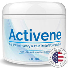 Load image into Gallery viewer, Activene Arnica Gel Cream - with Menthol and MSM. Pain Relief for Joint, Tendon, Muscle Ache. Chosen by Sufferers of Arthritis, Fibromyalgia, Plantar Fasciitis, Knee, Shoulder, Neck, Back Pain 3 Ounce
