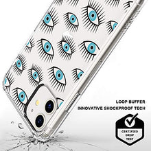 Load image into Gallery viewer, MOSNOVO iPhone 11 Case, Evil Eyes Pattern Clear Design Transparent Plastic Hard Back Case with TPU Bumper Protective Case Cover for Apple iPhone 11 (2019)