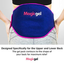 Load image into Gallery viewer, Magic Gel Ice Pack for Back Pain Relief | 2 Pack Lower Back Gel Pack Wrap for Hot or Cold Therapy | Relief for Lower Lumbar, Sciatic Nerve, Herniated or Degenerative Disc, Coccyx, Tailbone Pain