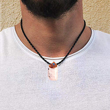 Load image into Gallery viewer, Pendant Chakra Moonstone Necklace with Genuine Healing Crystal Stone, Crystals Jewelry for Women and Men, Girls, Boys, Handmade with Love, Spiritual Gifts for Positive Energy and Meditation by Smoky Quartz