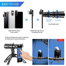 Load image into Gallery viewer, Apexel HD 20-40X Zoom Lens with Tripod Telephoto Mobile Phone Lens Telescope for iPhone Samsung Other Smartphones Hunting Camping Sports