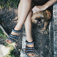 Load image into Gallery viewer, Viakix Womens Hiking Sandals – Comfortable Stylish Athletic Sport Shoes for Walking Outdoors Water Trekking, Blue 8