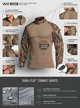 Load image into Gallery viewer, CQR Men's Combat Shirt Tactical 1/4 Zip Assault Long Sleeve Military BDU Shirts Camo EDC Top, Military Print Shirts Hunting Camo, 3X-Large