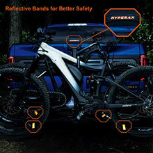 Load image into Gallery viewer, Hyperax 2-Bike Hitch Mounted Bike Rack Carrier for 2 inch / 1.25-inch Receivers - Fits Up to 90lbs Road Bikes, Mountain Bikes, MTB with Up to 3-inch Tires - Compatible with SUV, Trucks, Sedan