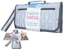 Load image into Gallery viewer, Baby Portable Changing Pad | Waterproof | Foldable Pad with Stroller Strap & Pocket for Diapers & Wipes | Changing Organizer Bag for Toddlers Infants & Newborns | Perfect Baby Shower Gift
