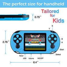 Load image into Gallery viewer, TaddToy 16 Bit Handheld Game Console for Kids Adults, 3.0'' Large Screen Preloaded 230 HD Classic Retro Video Games with USB Rechargeable Battery & 3 Game Cartridges for Birthday Gift for Kids 4-12