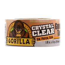 Load image into Gallery viewer, Gorilla Crystal Clear Repair Duct Tape, 1.88” x 18 yd, Clear, (Pack of 1)