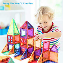 Load image into Gallery viewer, Magnetic Tiles for Kids 3D Magnet Building Tiles Set STEM Learning Toys Magnetic Toys Gift for 3+ Year Old Boys and Girls