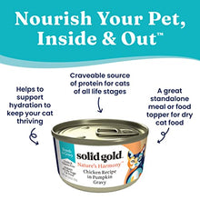 Load image into Gallery viewer, Solid Gold Canned Cat Food - Nature's Harmony Wet Cat Food Shreds in Gravy - Grain & Gluten Free Cat Wet Food Made with Real Chicken & Pumpkin for Sensitive Stomach Support & Digestive Health -24 Pack