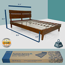Load image into Gallery viewer, Acacia Aurora Bed-Frame, Queen, Caramel