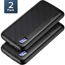 Load image into Gallery viewer, 【2 Pack】 GETIHU Portable Charger, Slimmest LED Display 10000mAh High-Speed Power Bank, 3 Outputs USB C External Battery Pack Compatible with iPhone 12 11 X XS 8 Plus Samsung S20 LG Google iPad Tablet