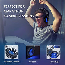 Load image into Gallery viewer, ABKONCORE B581 USB Gaming Headset with 7.1 Surround Sound - PC Headset with Noise-Cancelling Mic, On-Ear Volume & Mute Controls, LED Light - Comfort to Wear Headphone for WFH PC, Laptop