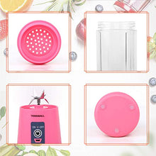 Load image into Gallery viewer, Tenswall Portable, Personal Size Blender Shakes and Smoothies Mini Jucier Cup USB Rechargeabl, pink