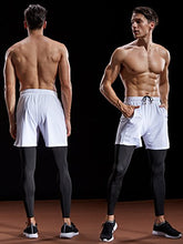 Load image into Gallery viewer, Neleus Men's 7" Workout Running Shorts with Pockets,6056,2 Pack,Black,White,US 2XL,EU 3XL