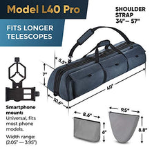 Load image into Gallery viewer, Multipurpose Telescope Case - Fits Most Telescopes - 40x10.6x7 inch - Bonus Smart Phone Adapter Included