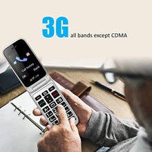 Load image into Gallery viewer, artfone Big Button Flip Phone for Elderly, 3G Unlocked Senior Flip Phone, Large Volume, Tmobile Phone with Radio, SOS, Torch and Camera Functions, Senior Phone with Acc Reciever Like Iphone's (Black)