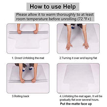 Load image into Gallery viewer, AiBOB 53 x 45 inches Office Chair mat for Hardwood Floor, Easy Glide for Chairs, Flat Without Curling, Polyethylene Floor Mats for Computer Desk