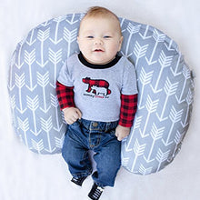 Load image into Gallery viewer, Minky Nursing Pillow Cover | Arrow Pattern Slipcover | Best for Breastfeeding Moms | Soft Fabric Fits Snug On Infant Nursing Pillows to Aid Mothers While Breast Feeding | Great Baby Shower Gift