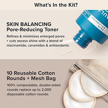 Load image into Gallery viewer, Paula’s Choice Skin Balancing Pore-Reducing Toner & Reusable Cotton/Bamboo Pads Duo, for Toner, Exfoliants & Makeup Remover, Eco-Friendly, Fragrance-Free & Paraben-Free, Set of 2