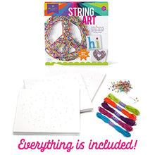 Load image into Gallery viewer, Craft-tastic DIY String Art – Award-Winning Craft Kit for Kids – Everything Included for 3 Fun Arts & Crafts Projects – Peace Sign Series