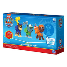 Load image into Gallery viewer, Paw Patrol, Action Pack Pups Chase, Rocky and Zuma 3-Pack of Collectible Figures with Sounds and Phrases