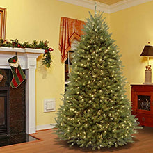 Load image into Gallery viewer, National Tree Company Pre-Lit Artificial Full Christmas Tree, Green, Dunhill Fir, Dual Color LED Lights, Includes Stand, 7.5 Feet