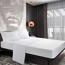 Load image into Gallery viewer, HooSeen 4-Pieces Bed Sheets Set 1800 Series Microfiber-Wrinkle & Fade Resistant, Deep Pocket, Hypoallergenic Bedding Set, Pillow Case (White, King)