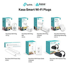 Load image into Gallery viewer, Kasa Smart Plug by TP-Link, Smart Home WiFi Outlet works with Alexa, Echo,Google Home & IFTTT,No Hub Required, Remote Control, 15 Amp, UL certified, 1-Pack (HS105)