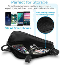 Load image into Gallery viewer, Aduro Sport Bicycle Bike Storage Bag Triangle Saddle Frame Pouch for Cycling (Black)