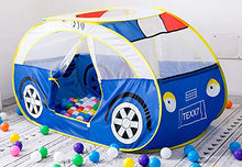 Load image into Gallery viewer, Anyshock Kids Tent, Kiddy Play Foldable Pop Up Police Car Tent Indoor Outdoor Toys Playhouse for Children Toddler 1-6 Year Old Gift for Boys Girls Baby (No Balls)