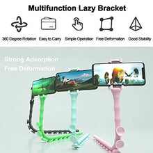 Load image into Gallery viewer, Omio Cartoon Cute Worm Lazy Cell Phone Holder Stand 360 Rotating Bendable Flexible Suction Cup Phone Mount Clamp Creative Lazy Bracket for Galaxy S10/S10+/S10E/S9/Note 9/iPhone XS Max/XR/X/11/8 & More