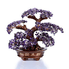 Load image into Gallery viewer, KALIFANO Natural Amethyst Gemstone Chakra Crystal Tree with Healing Properties - Bonsai Feng Shui Money Tree for Positive Energy, Luck and Wealth