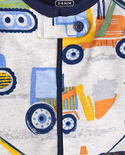Load image into Gallery viewer, The Children's Place Baby and Toddler Boys Construction Snug Fit Cotton One Piece Pajamas, H/T Lunar, 5T