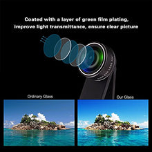 Load image into Gallery viewer, 11 in 1 Cell Phone Camera Lens Kit Wide Angle Lens & Macro Lens+Fisheye Lens+Telephoto Lens+CPL/Flow/Radial/Star/Soft Filter+Kaleidoscope Lens Compatible for iPhone Samsung Sony and Most of Smartphone