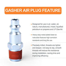 Load image into Gallery viewer, GASHER 1/4-Inch NPT Male Industrial Air Plug, Pneumatic Plugs 300PSI (20-Pack)