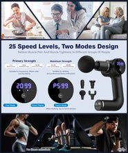 Load image into Gallery viewer, Massage Gun Deep Tissue Massager-Muscle Massage Gun for Athletes and the Elderly, Best Portable Foldable Neck Back Percussion Massage gun, Handheld Electric Massager for Muscle Relax & Pain Relief