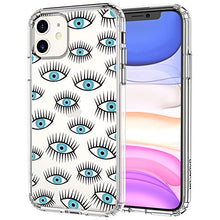 Load image into Gallery viewer, MOSNOVO iPhone 11 Case, Evil Eyes Pattern Clear Design Transparent Plastic Hard Back Case with TPU Bumper Protective Case Cover for Apple iPhone 11 (2019)