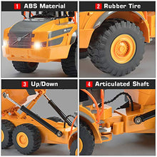 Load image into Gallery viewer, Volvo RC Truck Dump Truck RC Articulated Hauler with Rechargeable Battery 120 Min Play Time RC Toy Construction Truck for All Adults & Kids