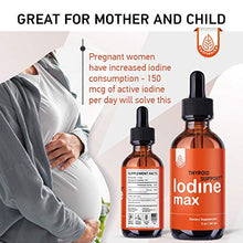 Load image into Gallery viewer, Nutrionika Nascent Iodine Drops - Liquid Iodine for Thyroid Support - Active Iodine for Hormonal Balance and Weight Support - Promotes Thyroid Edge Health - Boost Metabolism, Focus & Energy (2 Fl Oz)