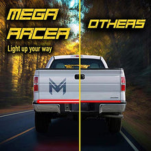 Load image into Gallery viewer, Mega Racer Single Row 60 Inch LED Tailgate Light Bar - 5 Functions for Trucks, Brake Light/Running Light/Turn Signal/Reverse Light/Double Flash, 90 Pieces 2935 SMD LED Diodes, IP67 Waterproof Rating