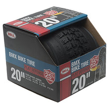 Load image into Gallery viewer, Bell 7091016 Flat Defense BMX Bike Tire, 20" x 1.75-2.25", Black