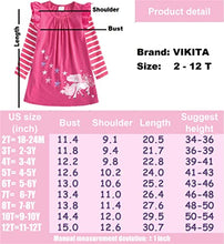 Load image into Gallery viewer, VIKITA Toddler Girl Cute Loose Long Sleeve Dress Baby Girls Winter Casual Dresses 1-8 Years LH7771, 6T