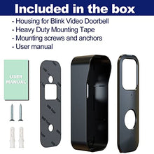 Load image into Gallery viewer, Blink Doorbell Mount for Blink Video Doorbell, No-Drilling Blink Mount Bracket, Easy Installation for Blink Doorbell Camera Security System (The Blink Doorbell is Not Included),Black…