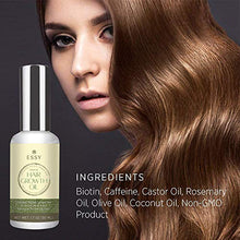 Load image into Gallery viewer, Natural Hair Growth Oil with Caffeine and Biotin - Hair Growth Oil for Stronger, Thicker, Longer Hair 1.7 oz