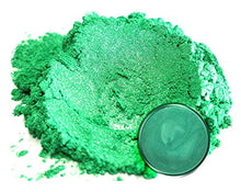 Load image into Gallery viewer, Mica Powder Pigment “Emerald Green” (50g) Multipurpose DIY Arts and Crafts Additive | Woodworking, Natural Bath Bombs, Resin, Paint, Epoxy, Soap, Nail Polish, Lip Balm (Emerald Green, 50G)