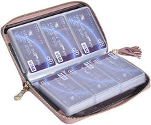 Load image into Gallery viewer, Easyoulife Credit Card Holder Wallet Womens Zipper Leather Case Purse RFID Blocking (Pink)
