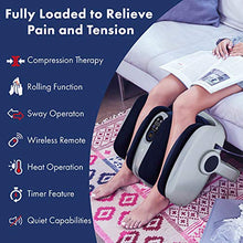 Load image into Gallery viewer, Miko Foot Massager Shiatsu Machine With Multi-Pressure Settings, Vibration, Deep-Kneading, Heat and Wireless Remote- Alleviate Discomfort From Plantar Fasciitis, Neuropathy, Diabetes Fits Up To Size15