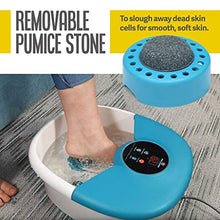 Load image into Gallery viewer, Foot Spa Massager With Heat, 14 Rollers In Foot Shape - 5 In 1 Foot Bath Massager Includes Adjustable Heating, Bubbles, Vibration, Pumice Stone, Mini Massage Points - For Tired Feet, & Stress Relief