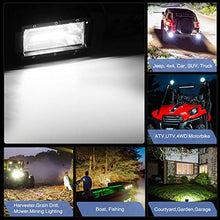 Load image into Gallery viewer, Nilight 18001F-B 2PCS 5Inch 72W Double Row Flood Bar 10800Lumens Driving Fog Led Off Road Lights for Trucks Jeep ATV UTV SUV Boat Marine,2 Years Warranty